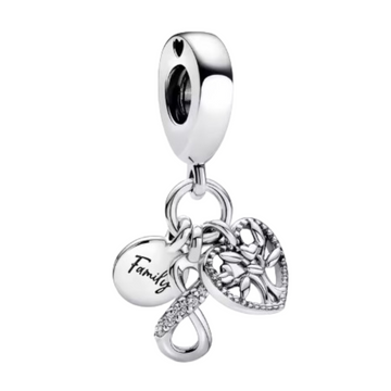 Charm Corazon infinito familia