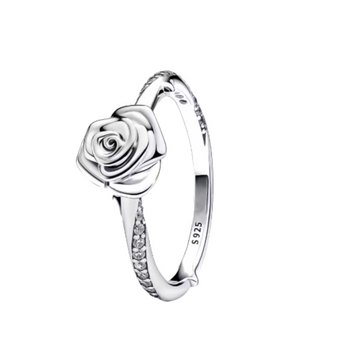 Anillo rosal plata