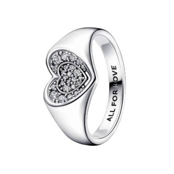Anillo corazon grueso