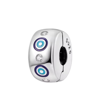 Charm Clips ojo turco con piedra
