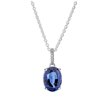 Collar gema azul