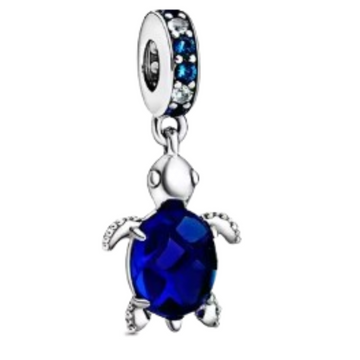 Charm Tortuga azul fuerte