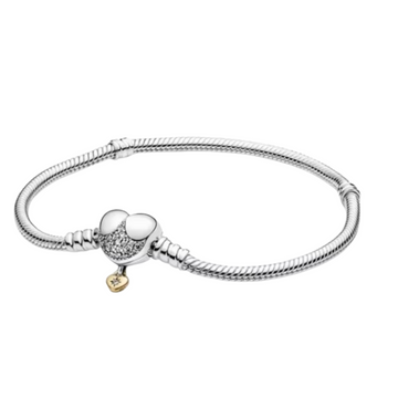 Brazalete corazon con corazon colgante