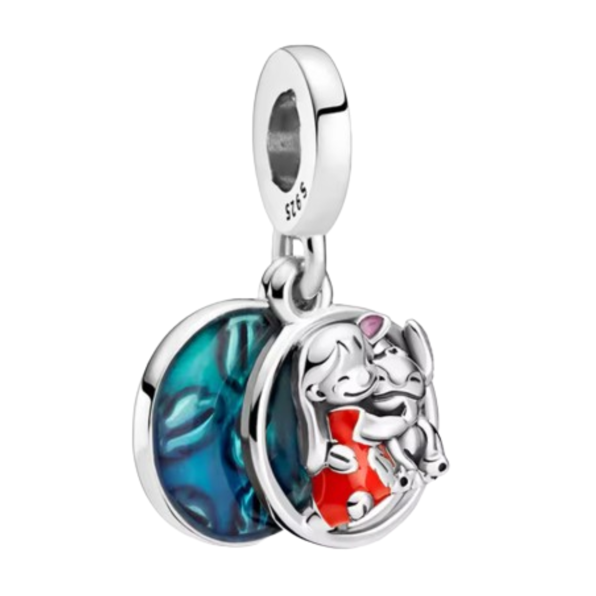 Charm Lilo y Stich abrazado circulos