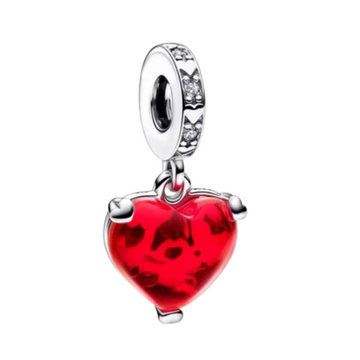 Charm Corazon Mickey y Minnie beso