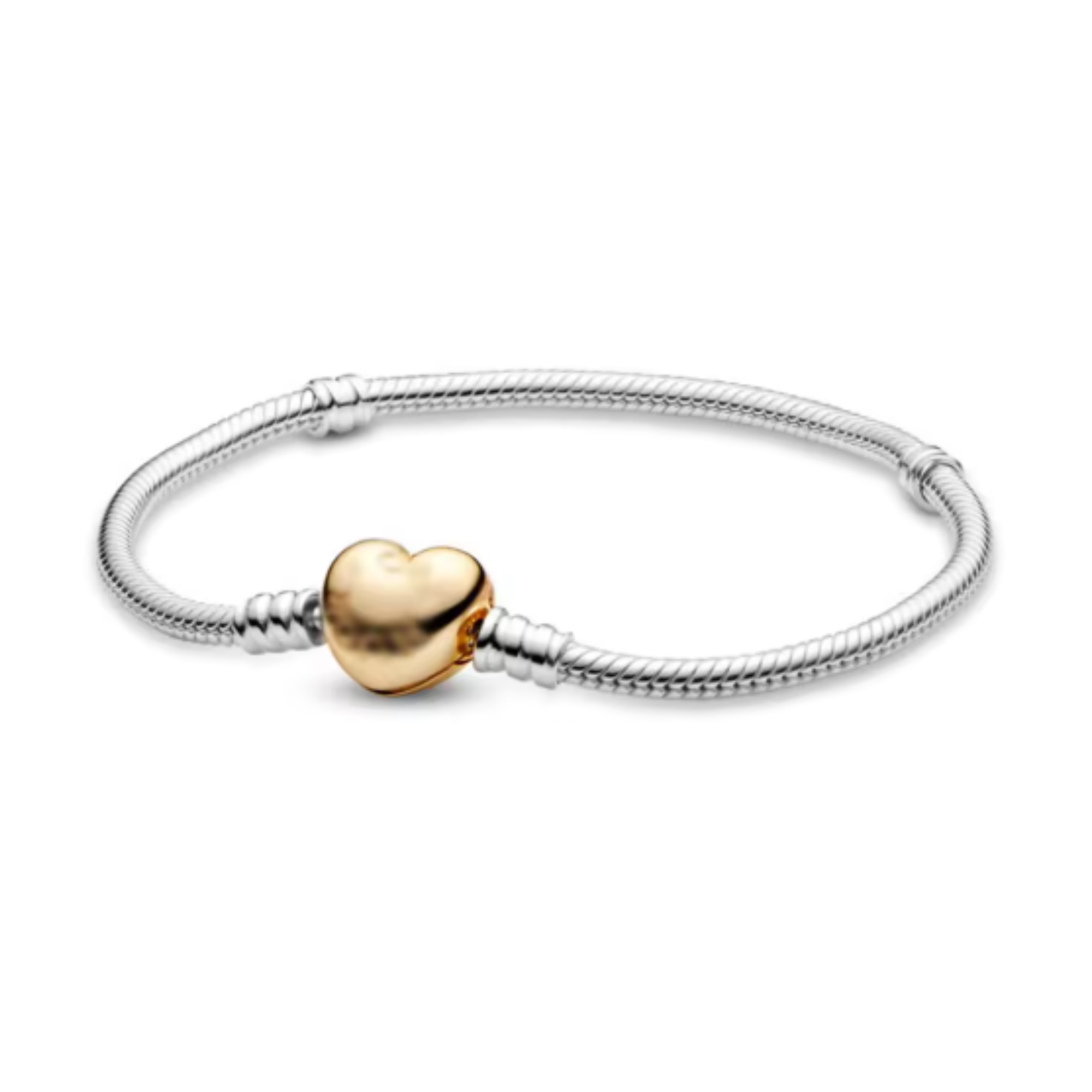 Brazalete corazon dorado sin brillos