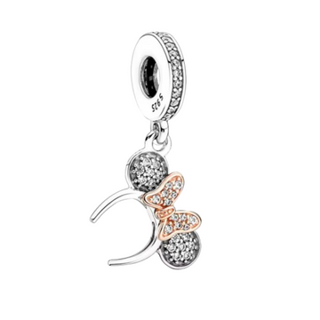 Charm Diadema orejas Minnie moño golden