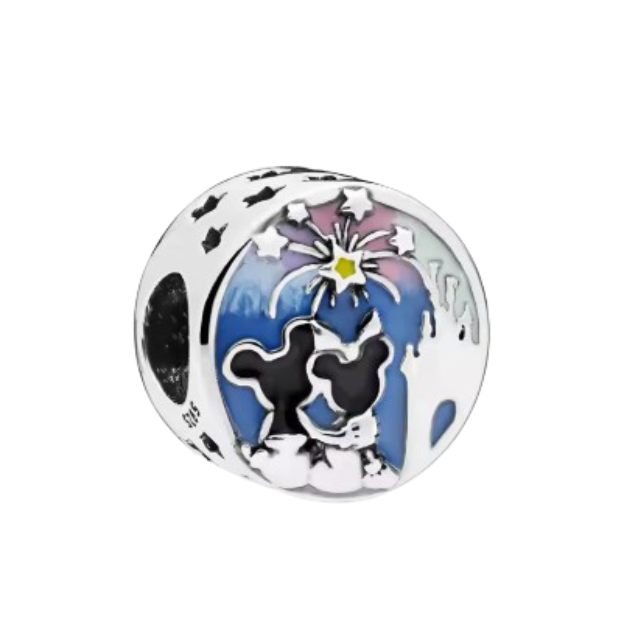 Charm Abalorio Mickey y Minnie palmera