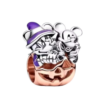 Charm Mickey y Minnie calabaza