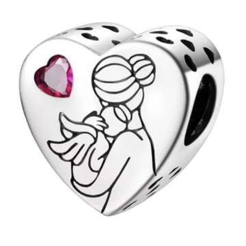 Charm Corazon bebe alas