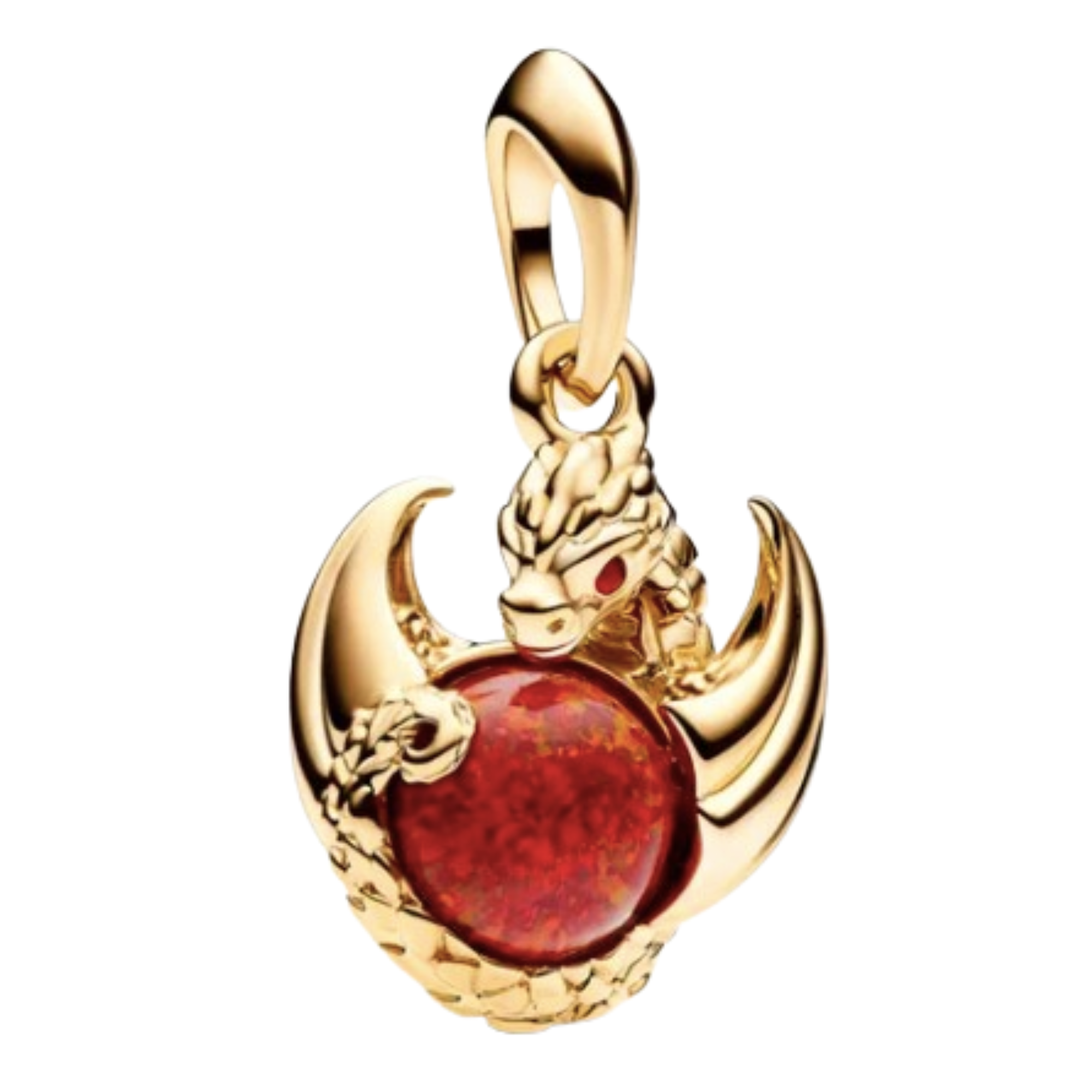Charm Abalorio con cuernos dorado