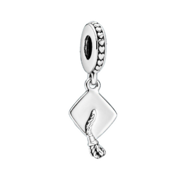 Charm Birrete colgante plata