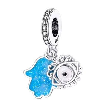Charm Mano de Fatima 5 con ojo turco