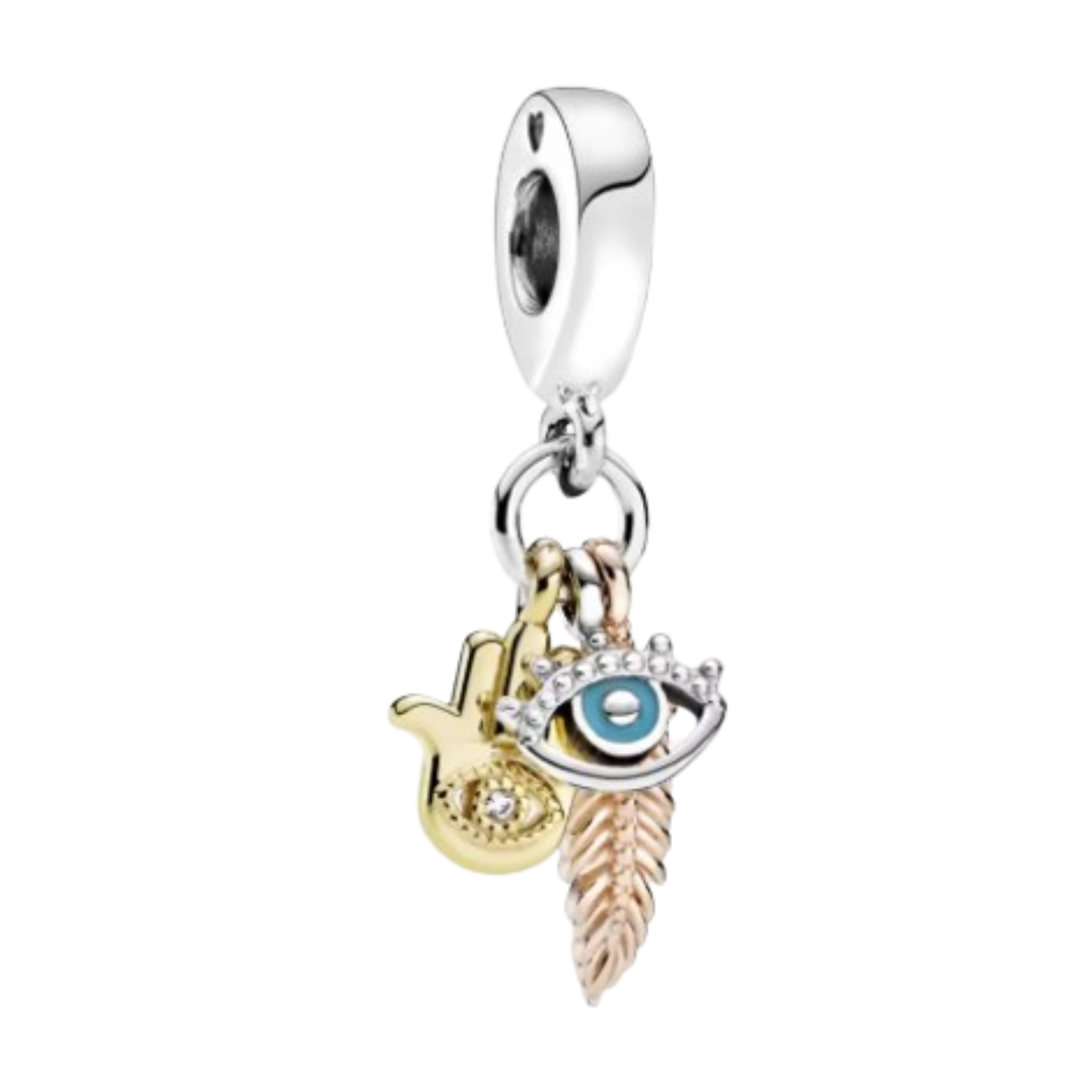 Charm Mano de Fatima con ala y ojo