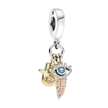 Charm Mano de Fatima con ala y ojo