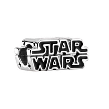 Charm Star Wars logo plata