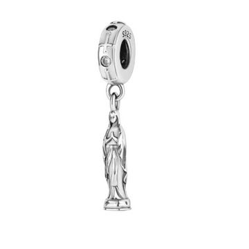 Charm Virgen plata colgante