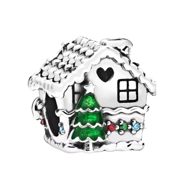 Charm Casa con arbol de navidad
