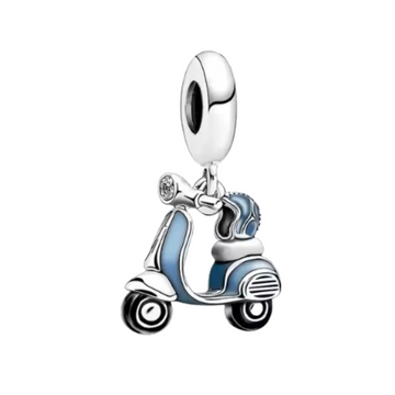 Charm Moto azul