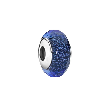 Charm Murano azul marino cristal