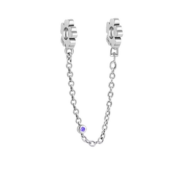 Charm C.S. Flor con punto morado
