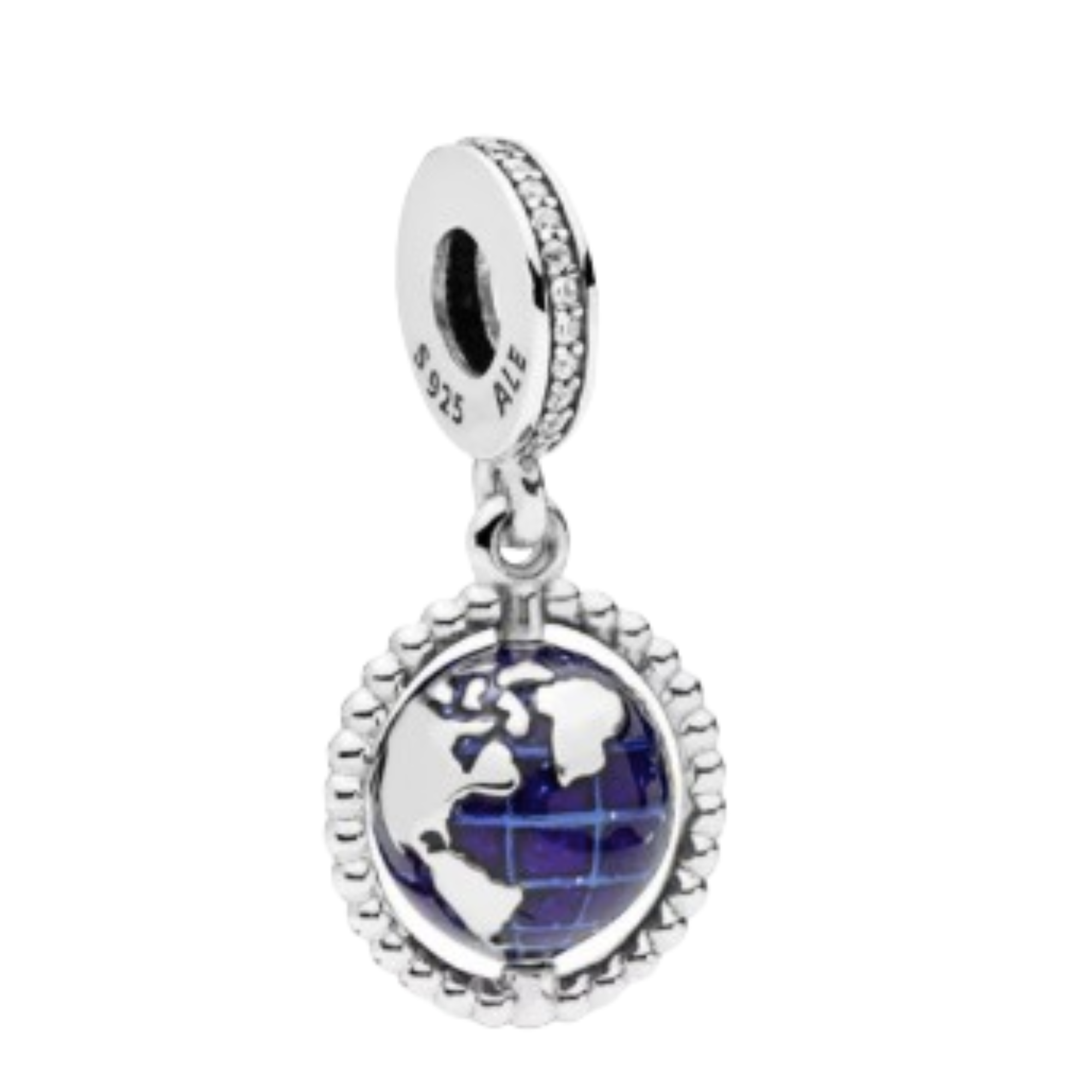 Charm Mundo colgante con aro