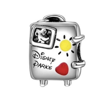Charm Maleta plateada Disney