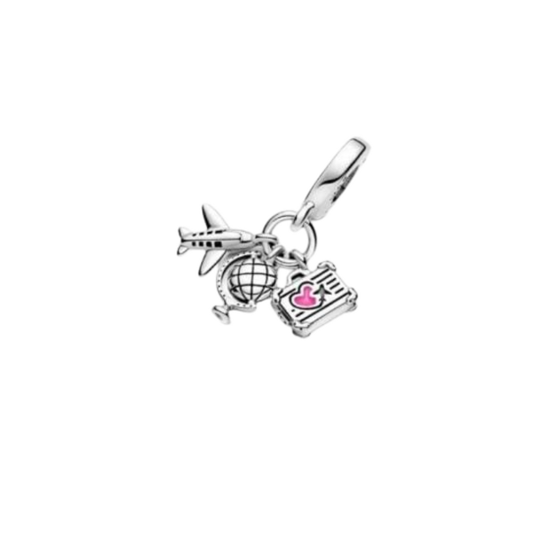 Charm Avion, maleta, mundo