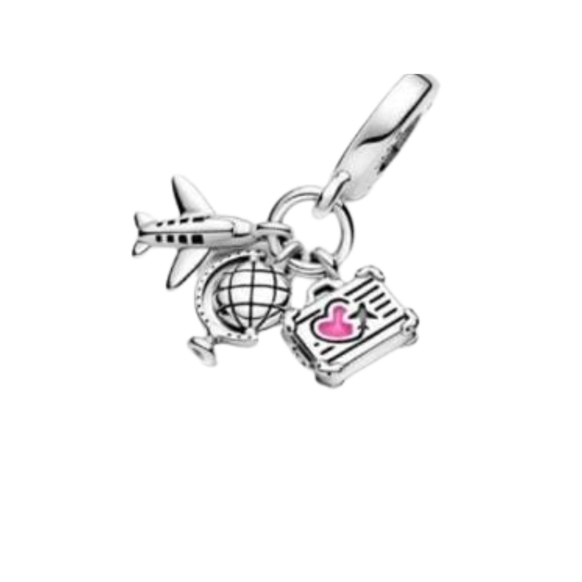 Charm Avion, maleta, mundo
