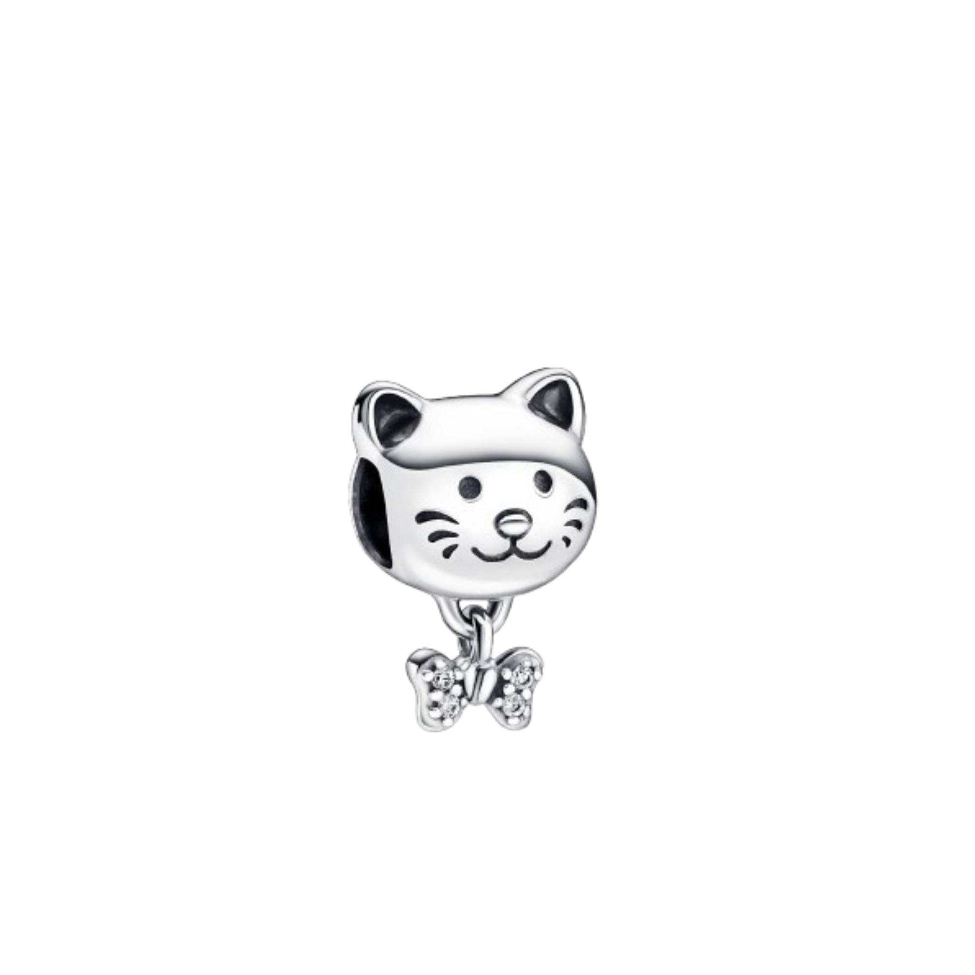 Charm Gato moño colgante