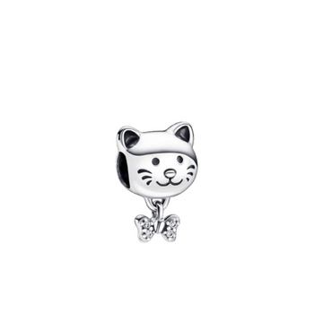Charm Gato moño colgante