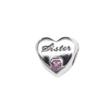 Charm Corazon plata sister