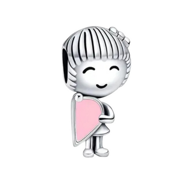 Charm Niña medio corazón
