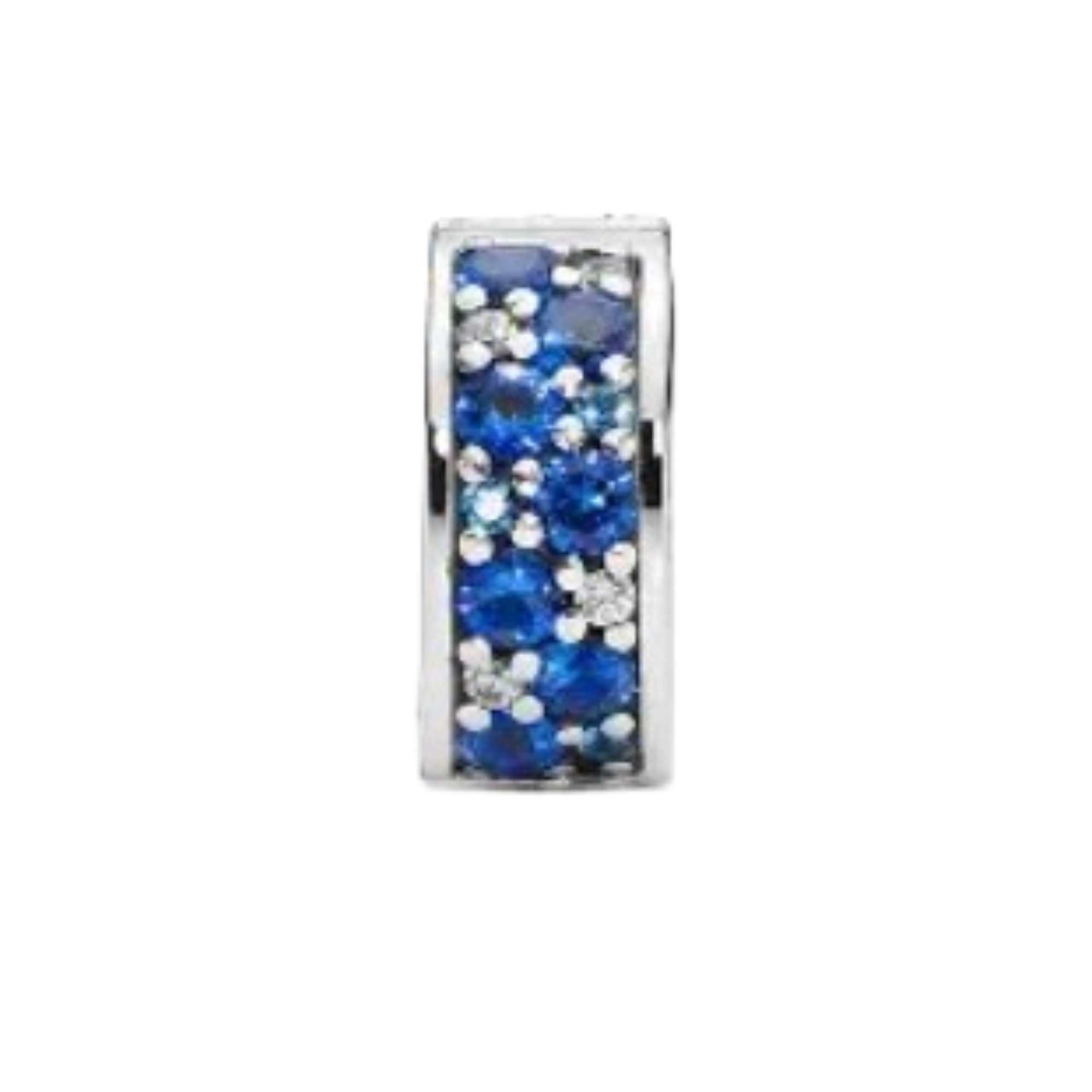 Charm Clip piedras azules