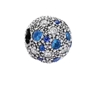 Charm Clip piedra azul marino