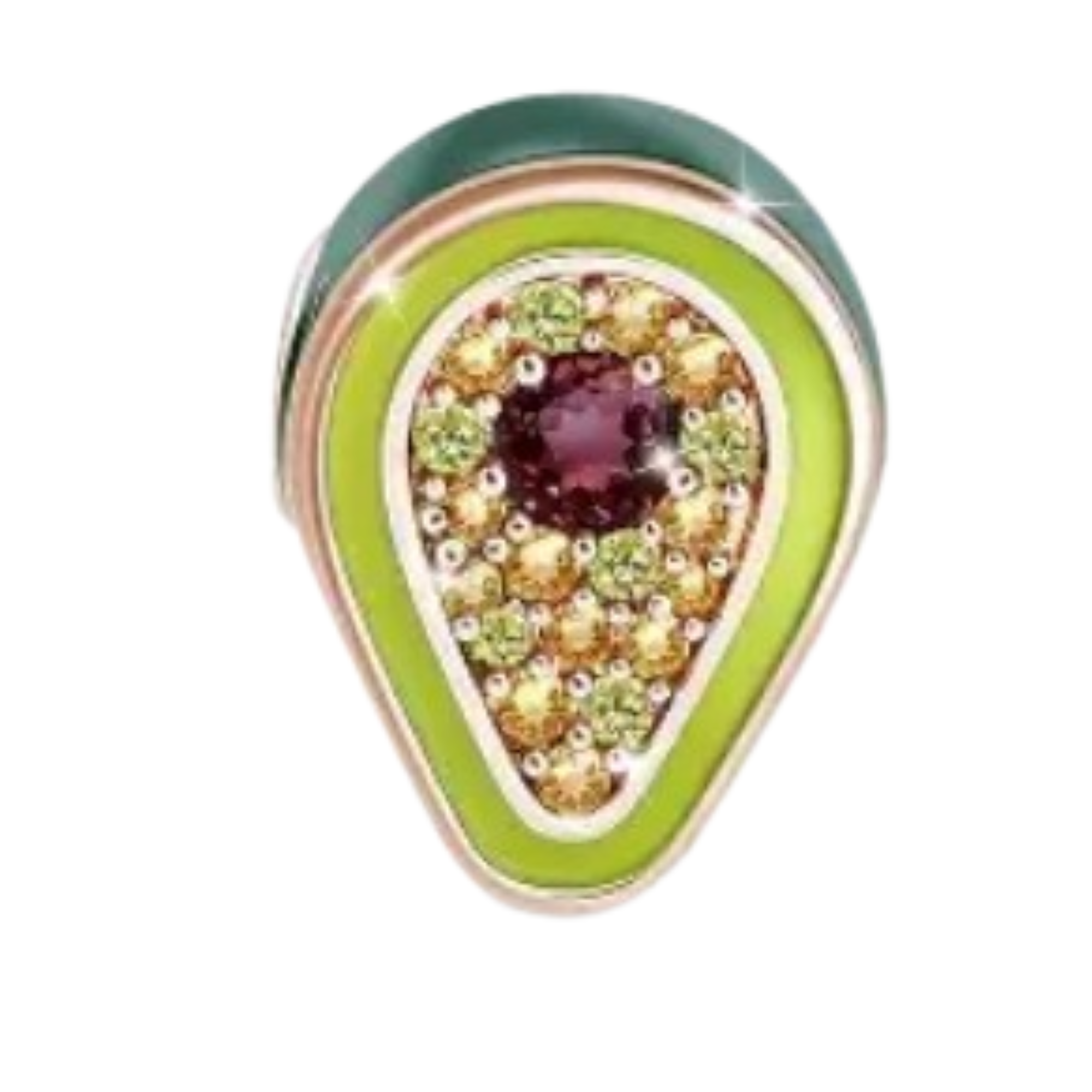 Charm Aguacate hueso brilloso