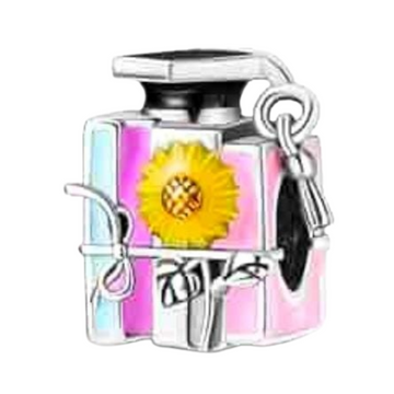Charm Birrete, libro y girasol