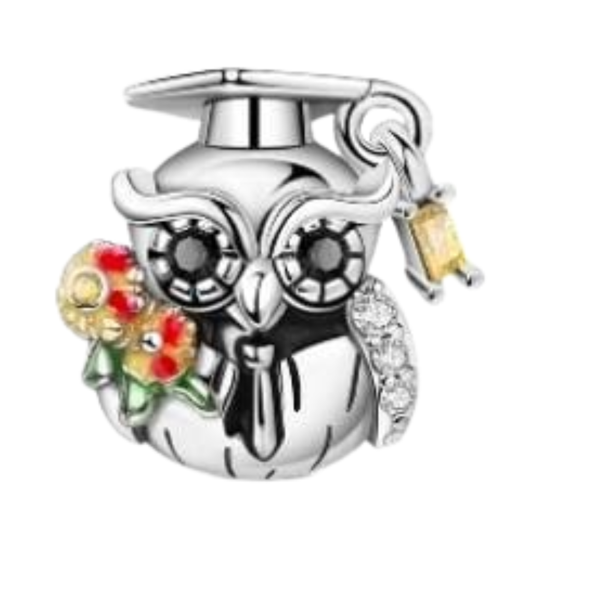 Charm Buho birrete y flores
