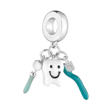 Charm Kit muela, cepillo y espejo
