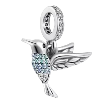 Charm Colibri plateado