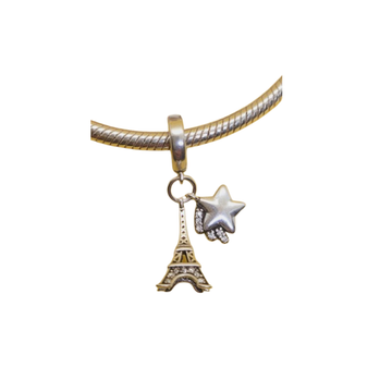 Charm Torre Eiffel estrella plata