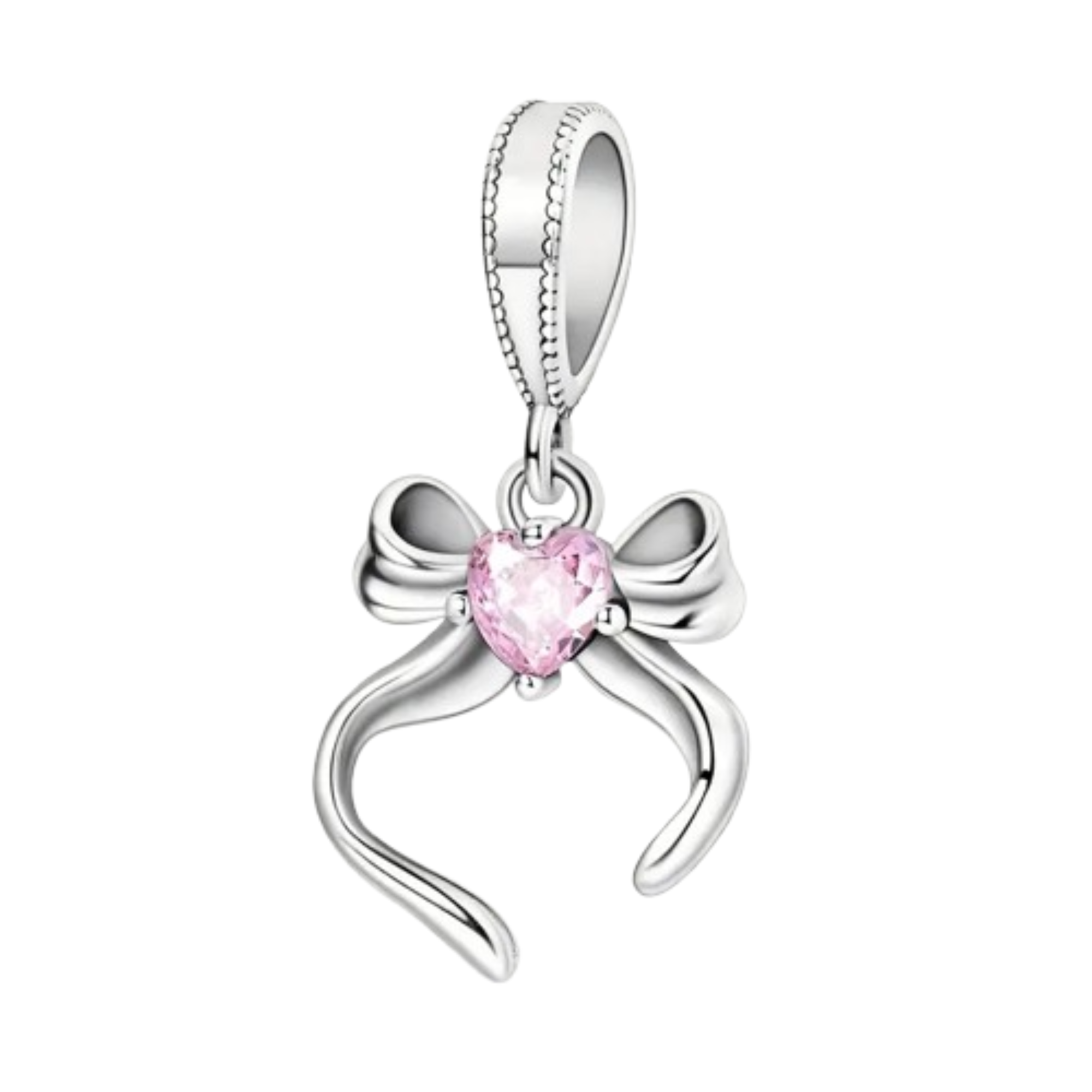 Charm Diadema corazon rosa