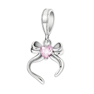 Charm Diadema corazon rosa