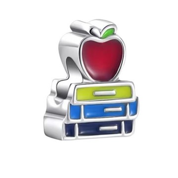 Charm  masestro Libros y manzana