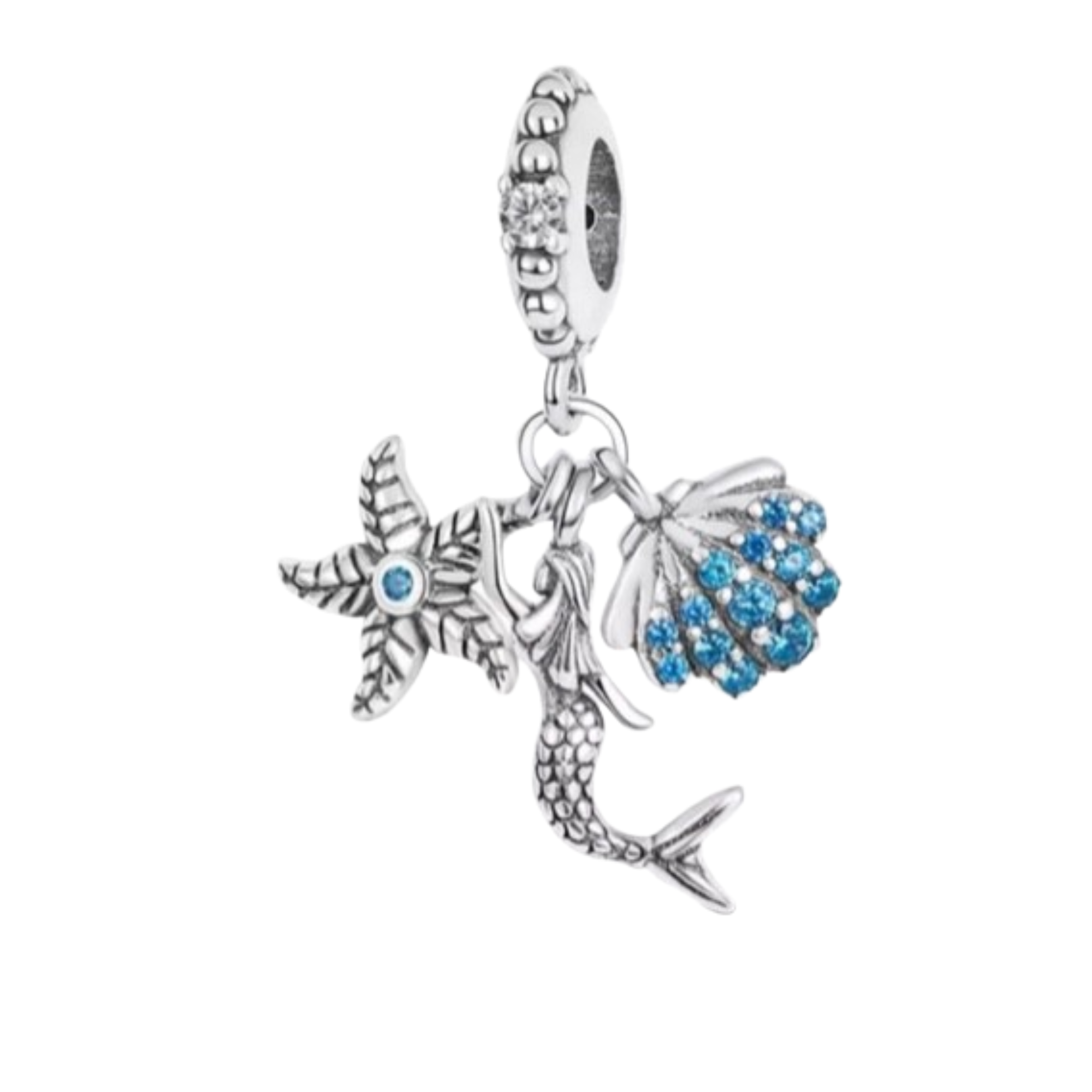 Charm Sirena estrella y concha