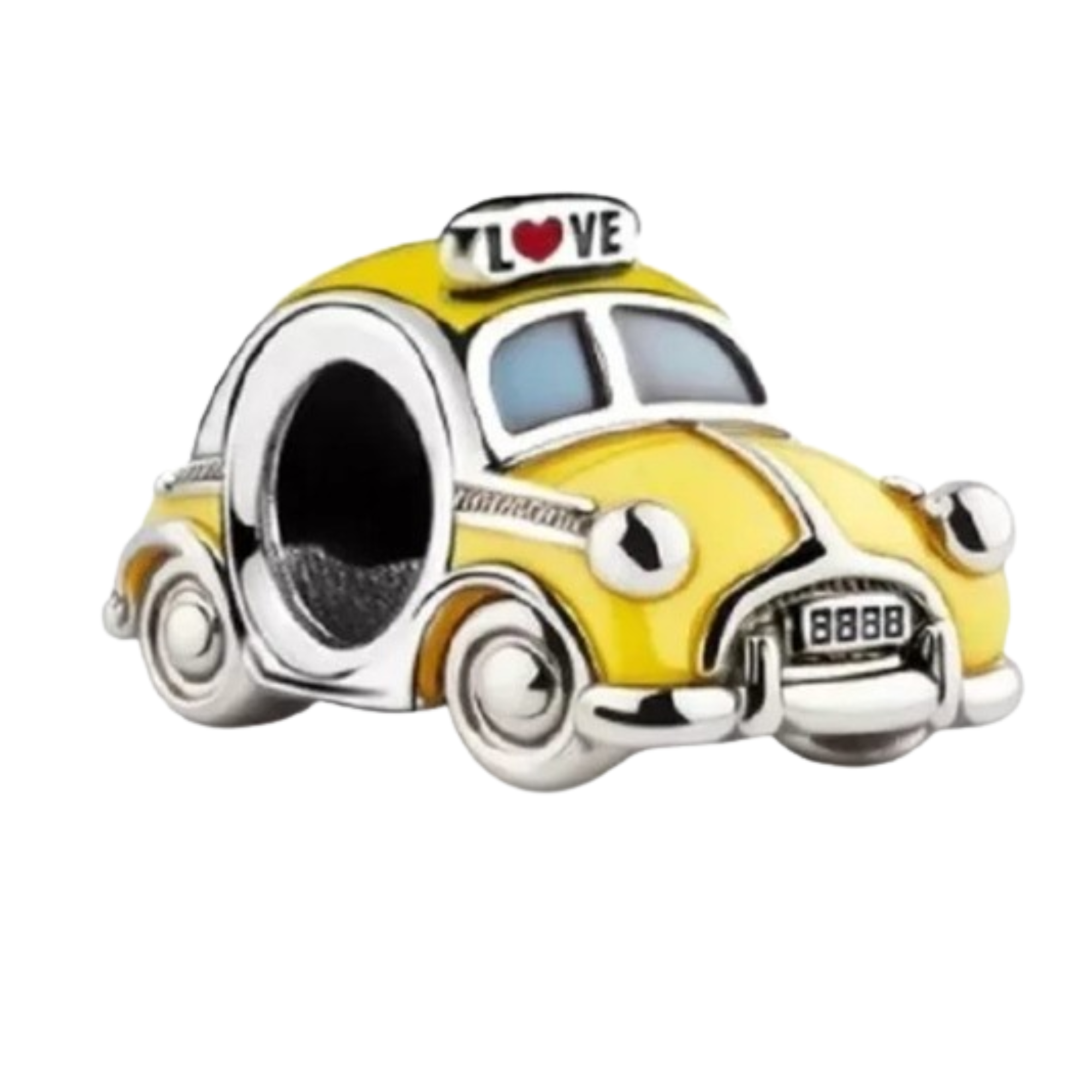 Charm Carro amarillo love