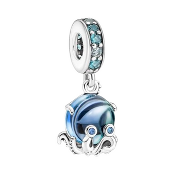 Charm Pulpo azul rey