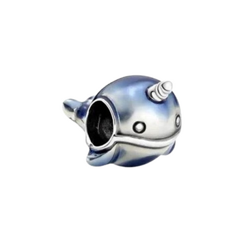Charm Narval azul con gris