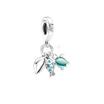 Charm Kit Pez tortuga concha