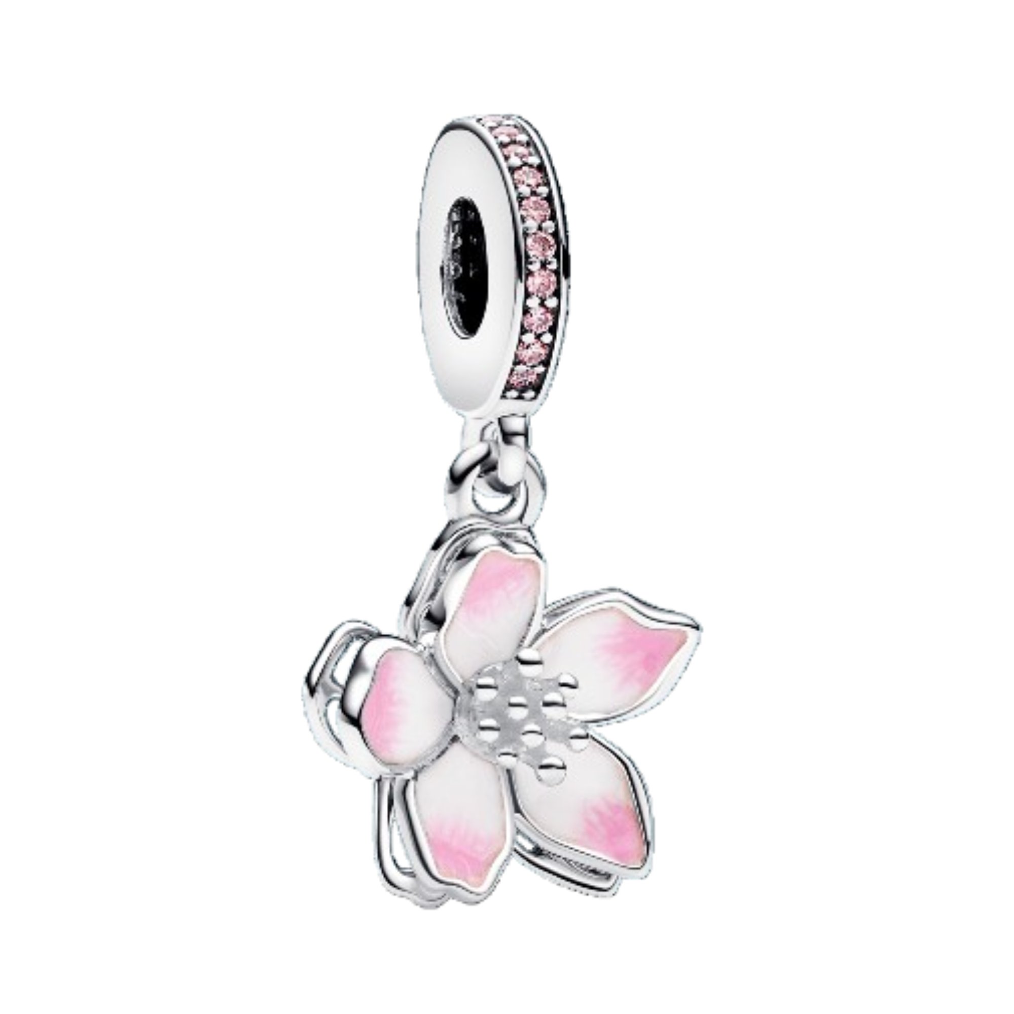 Charm Flor de loto colgante plata
